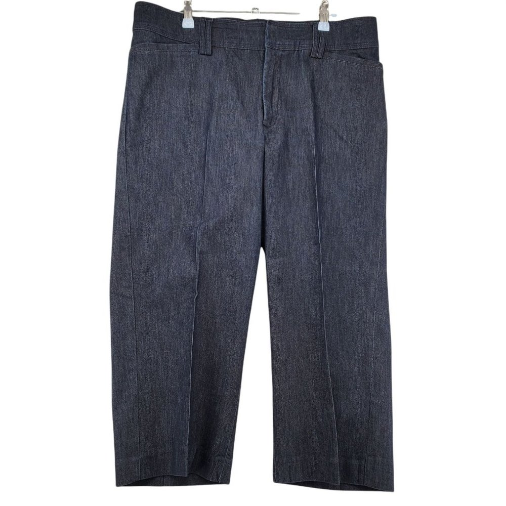 Lee Jeans Women's Natural Fit Just Below the Waist Cropped Denim Blue 14 M